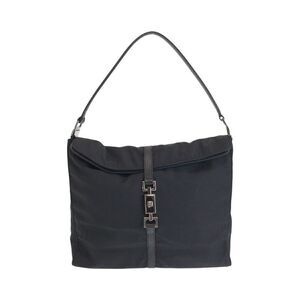 Gucci Jackie Nylon Shoulder Bag Black